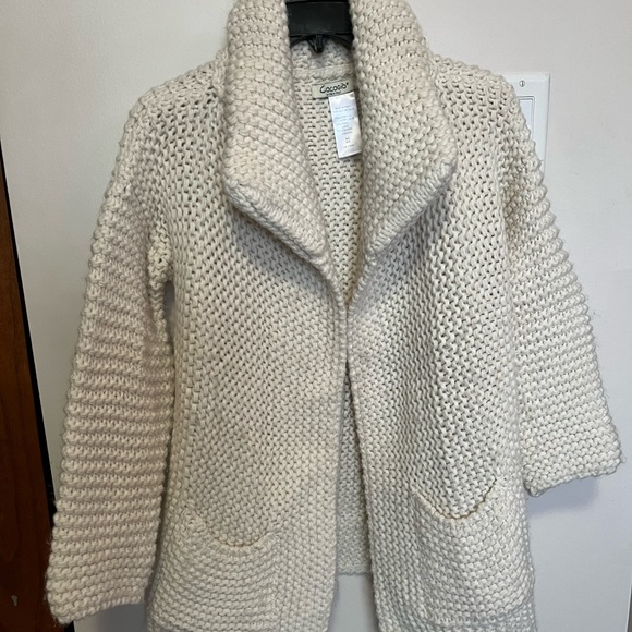 White Cardigan Sweater - Picture 1 of 3